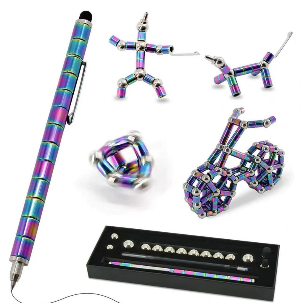 Magnetic Levitation Ballpoint Pen Black Metal Base