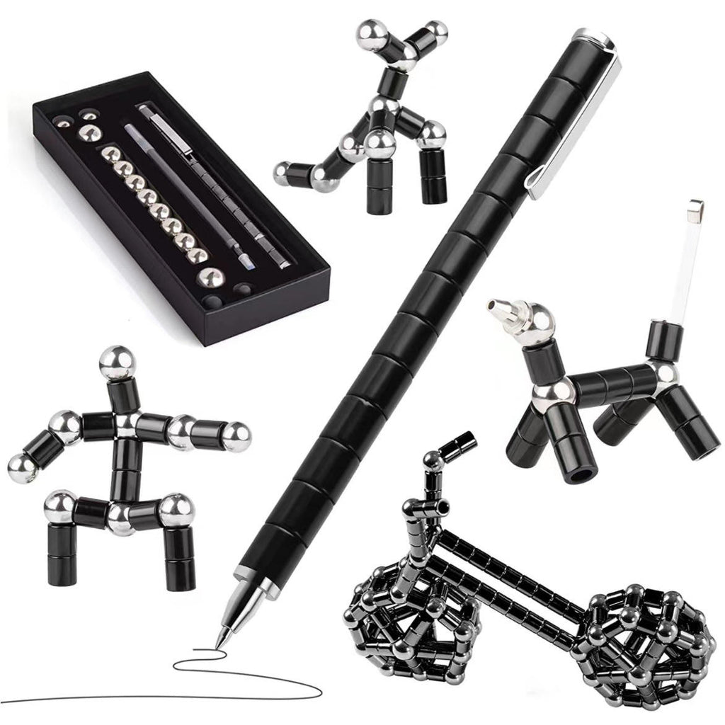 Magnetic Levitation Ballpoint Pen Black Metal Base